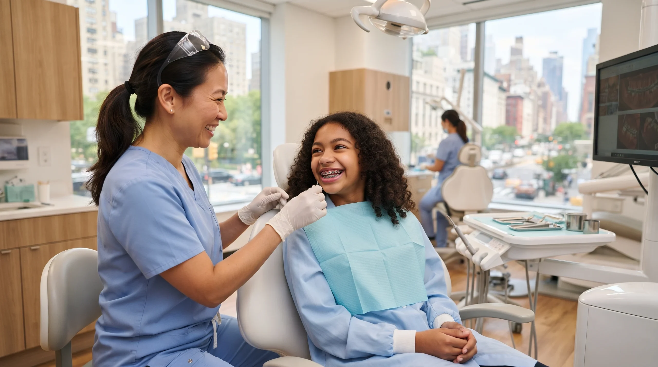 how much do braces cost in new york, a patient at an orthodontic visit
