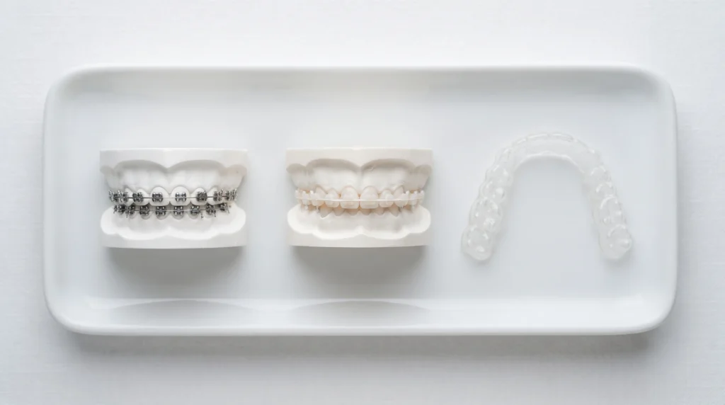 average cost of braces in new york by type, metal, ceramic and aligners