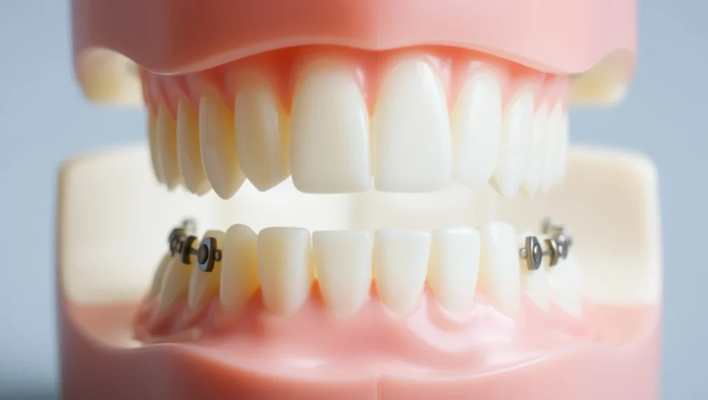 lingual braces cost, brackets hidden behind the teeth